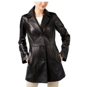 Anne Klein Leather Coat/Blazer